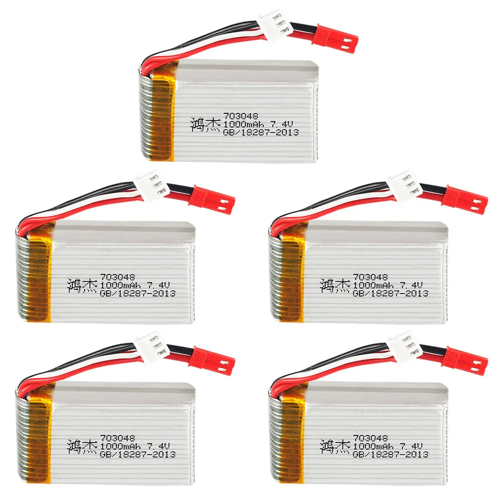 Аккумулятор для MJXRC X600 U829A U829X X600 F46 X601H JXD391 FT007 части к игрушкам на ру 2S 7,4 V 1000mah 25C 703048 игрушечный аккумулятор 1/2/3/5 шт.