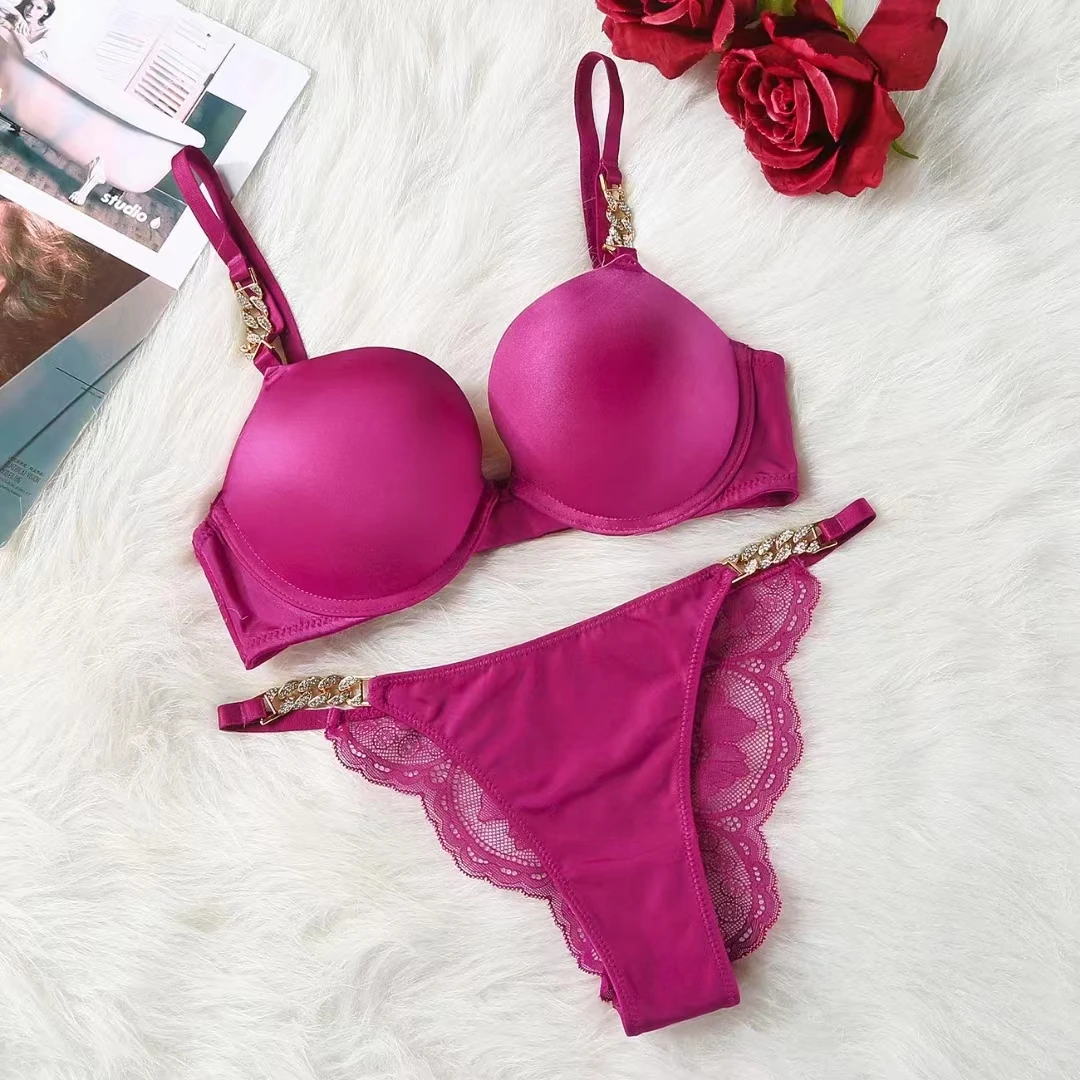 New lace edge panties ladies underwear set no steel ring ladies bra set ladies underwear panties bra wholesale sexy bra set