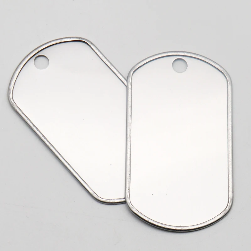 

Tags 20pcs Army Identity Plate Military Men Necklace Steel Tag Stainless Tags Dog Pendant Necklace Personality Tags For Men