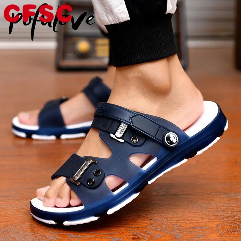 

Pofulove Sandals for Men Designer Shoes Summer Beach Slippers Fashion Non Slip Durable Casual Shoe Gladiator Zapatos EVA