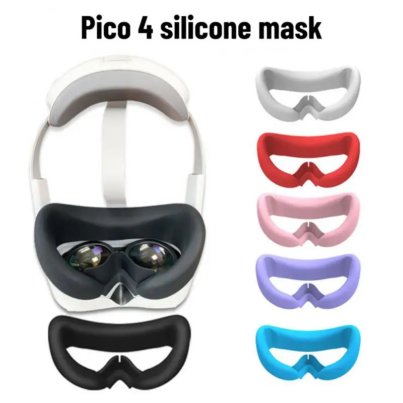 

VR Accessories Silicone Protective Cover Silicone Interface Pad VR Controller Case Sleeve Ring Lens Cover For Pico 4 VR Headset