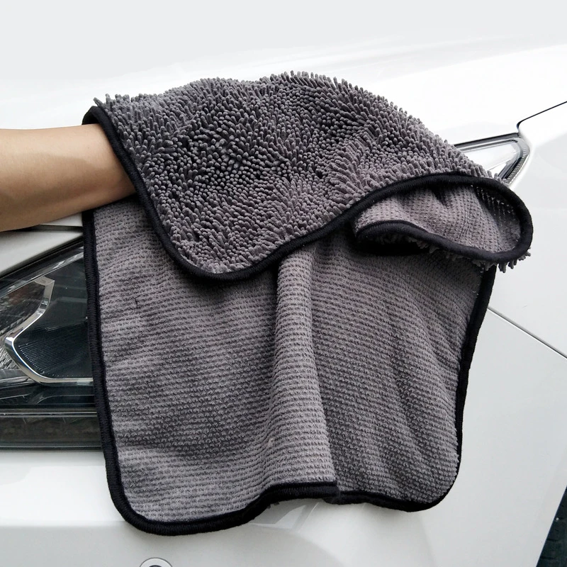 

40X60cm Premium Cleaner Drying Chenille Super Absorbent Auto Detailing Window Cleaning Towel Car Care Microfiber Cloth