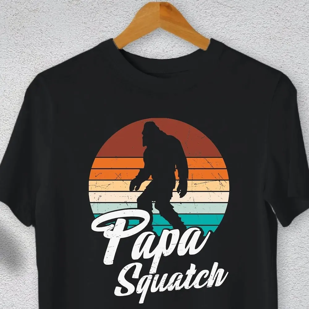 Bigfoot Papa Squatch футболка папа на День отца