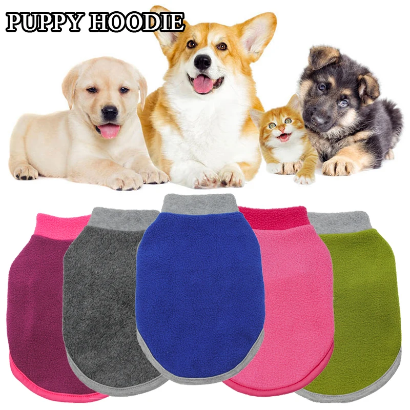 

Новинка, костюм для домашних животных, жилет, футболка, рубашка для собаки без рукавов, Осень-зима, теплый воротник-стойка, прочная флисовая ...