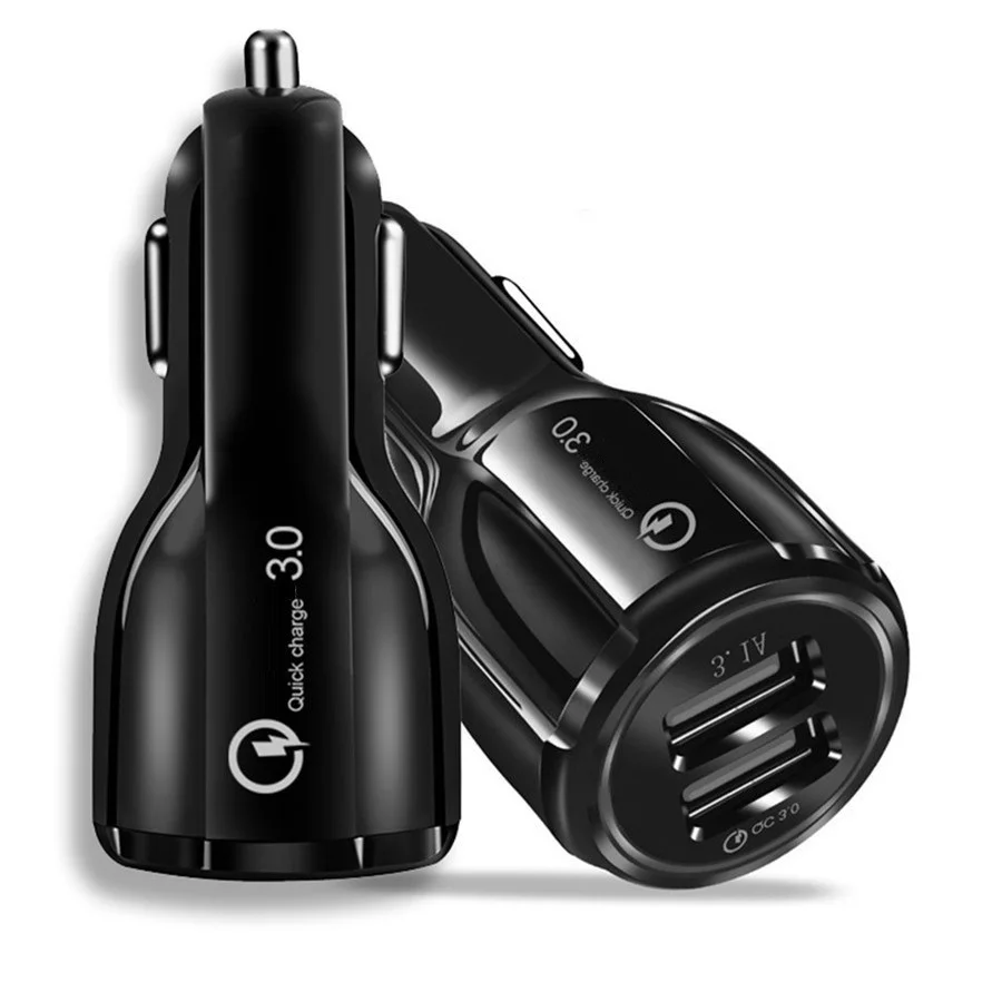 

200pcs/lot 2.5A 12W Car Charger Dual USB Fast Charging Phone Charger Adapter For iPhone 7 8 12 13 Xiaomi Redmi Huawei