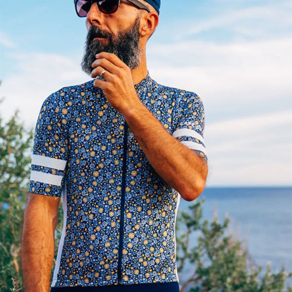 

Racing Team Cycling Jersey Men Bicycle Shirts Short Sleeve Sweatshirts Road Fit Bike Tops Wear Kit Maillot Summer Ropa Ciclismo