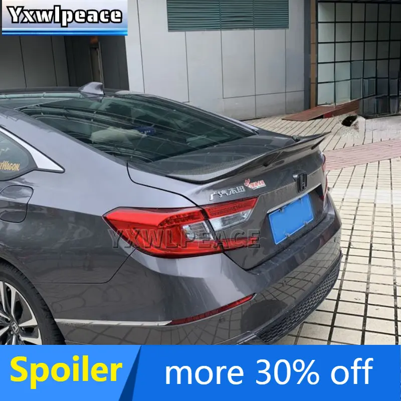 

For Honda Accord 10th Generation 2018 2019 2020 2021 Carbon Fiber/ ABS Rear Trunk Lip Spoiler Wing Car Accessories