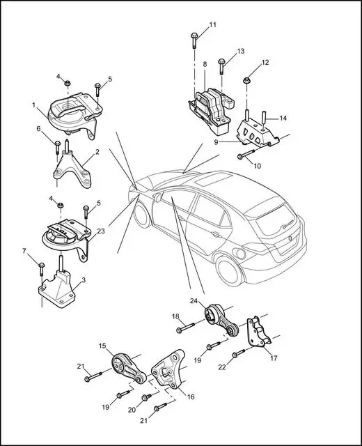 1 шт. кронштейн для крепления двигателя/кронштейн масляного отстойника/кронштейн