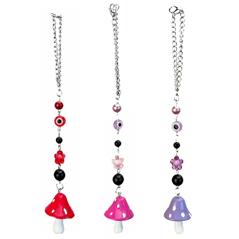 

Mushroom Pendant Chain Hanging Decoration Handmade Devil's Eye Flower Key Chain