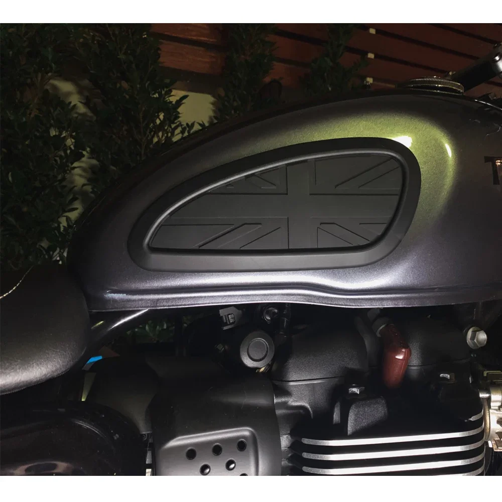 

Накладки на бак мотоцикла, наколенники для топлива, газа, тяговые накладки, боковая наклейка для Triumph Thruxton Bonneville Scrambler Street Twin T100 T120