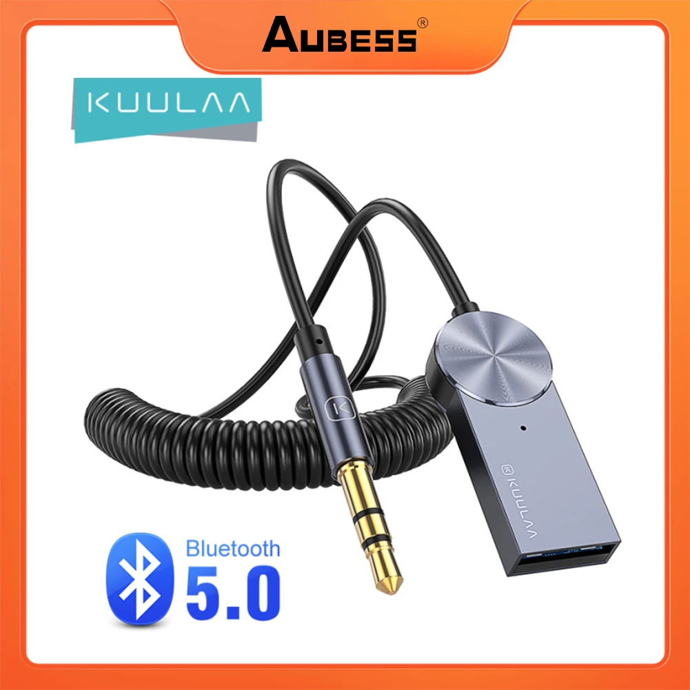 

KUULAA Receiver For Wireless USB Bluetooth-compatible Adapter 3.5mm 3.5 Jack Aux Audio Music Transmitter USB Direct Power