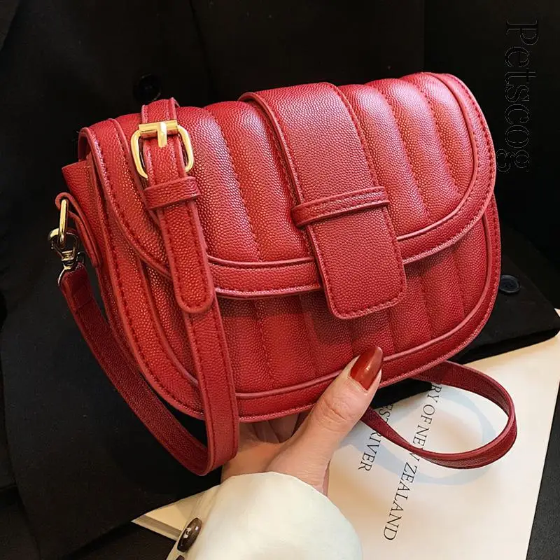 

Fashion Trend Women's Flap Bag Solid Simple Design Ladies Shoulder Crossbody Bags Autumn Chic Female Luxury Handbags Bolso Mujer