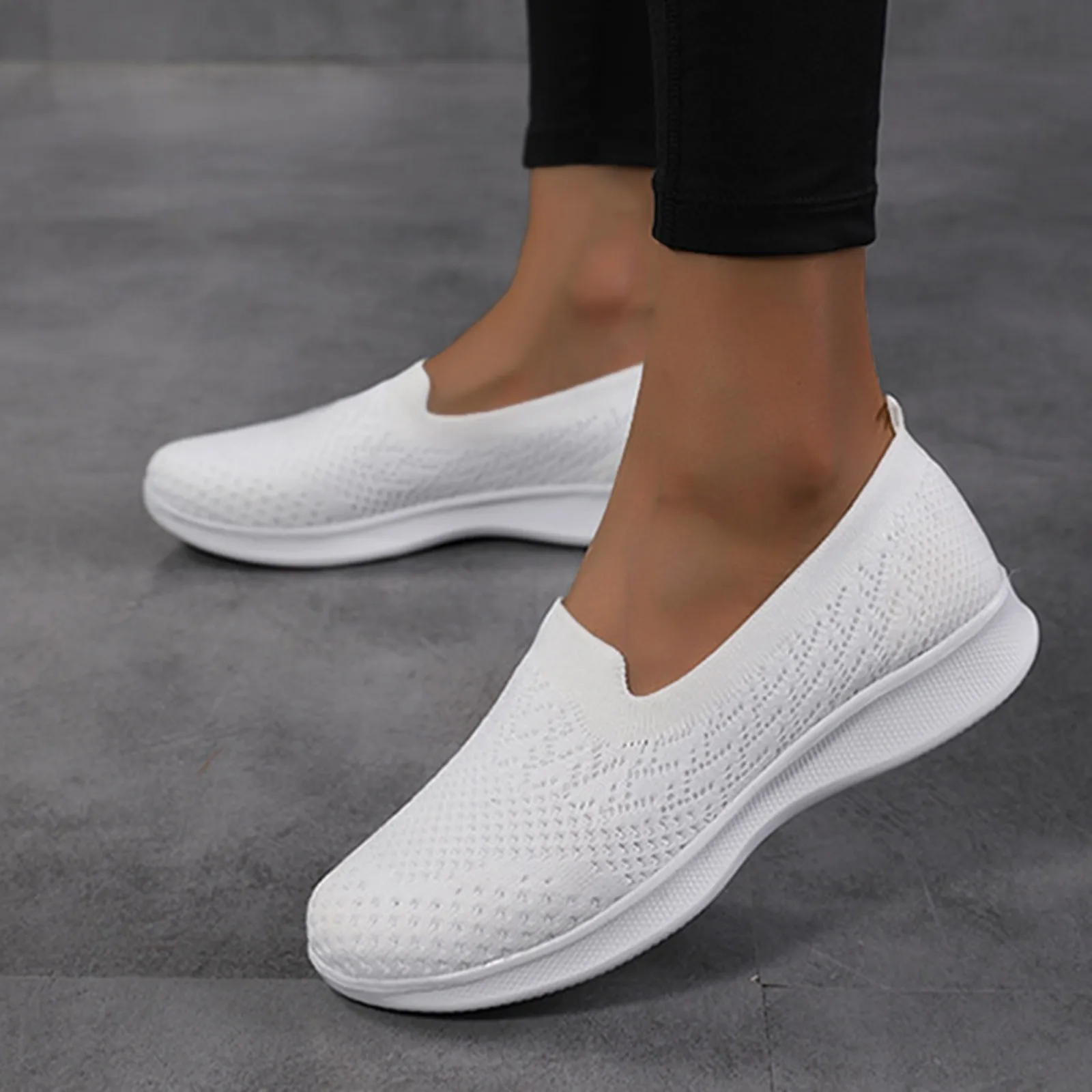 Купить Белые Слипоны Женские 41 И 42