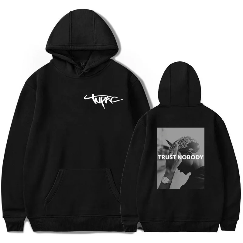 

Men's Clothes Rapper 2-2Pacs Tupac Shakurs Trust Nobody Hoodies Fashion Personality Hooded Pullover Teen Boy Casual Sweatshirts