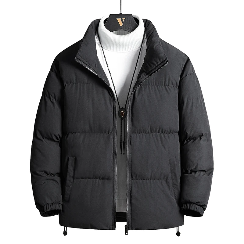 2022 New Hip Hop Cotton Jacket Parka Streetwear Men Windbreaker Harajuku Winter Padded Jacket Mens Coat Warm Loose Thick Outwear