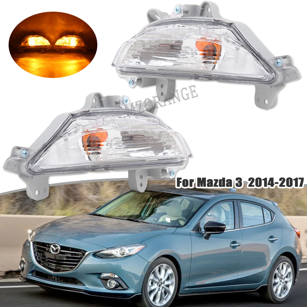 

Fog Lights Turn Signal Light for Mazda 3 Axela 2014 2015 2016 2017 Front Bumepr Turn Signal Lamps Light