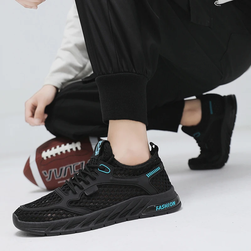 YUYIN мужские летние кроссовки для бега дышащие быстросохнущие с сеткой и