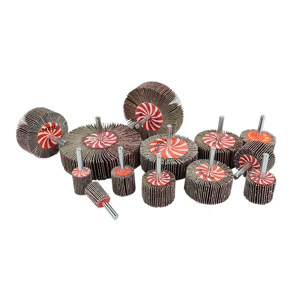 

5PCS 15 - 80mm Sanding Flap Wheel Disc Abrasive Grinding 6mm Shank For Drill Grit 80