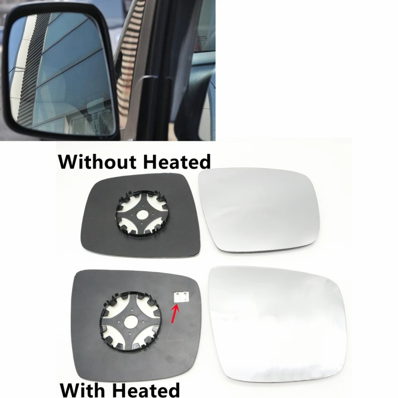

For Nissan NV200 2010-2018 Side Rearview Mirror Glass Reversing Mirror Lens without heated