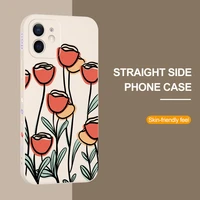 soft phone case for huawei huawei p50 p40 pro plus p30 p20 pro lite cover funda for mate 20 30 30e pro 10 40 flower painted case