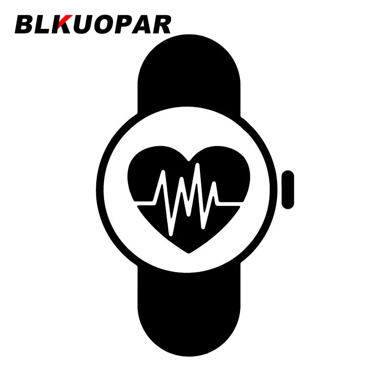 

Наклейки на автомобиль с изображением пульса BLKUOPAR, фигуры, водонепроницаемые забавные высекальные наклейки, индивидуальные защитные наклейки на автомобильные окна, лэптопа