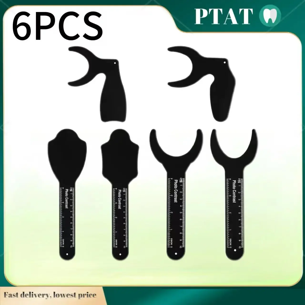 6 шт. стоматологическая ортодонтическая доска с черным фоном фотоизображение