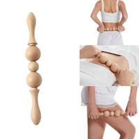 wood therapy massage roller rod manual fascia relax lymphatic drainage anti cellulite massager muscle pain relief massager stick