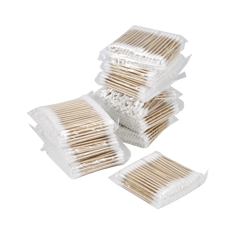 

/lot Beauty Makeup Cotton Swab Women Double Head Cotton Buds Make Up Wood Sticks Nose Ear Cleaning Cosmetics Healthy Tool