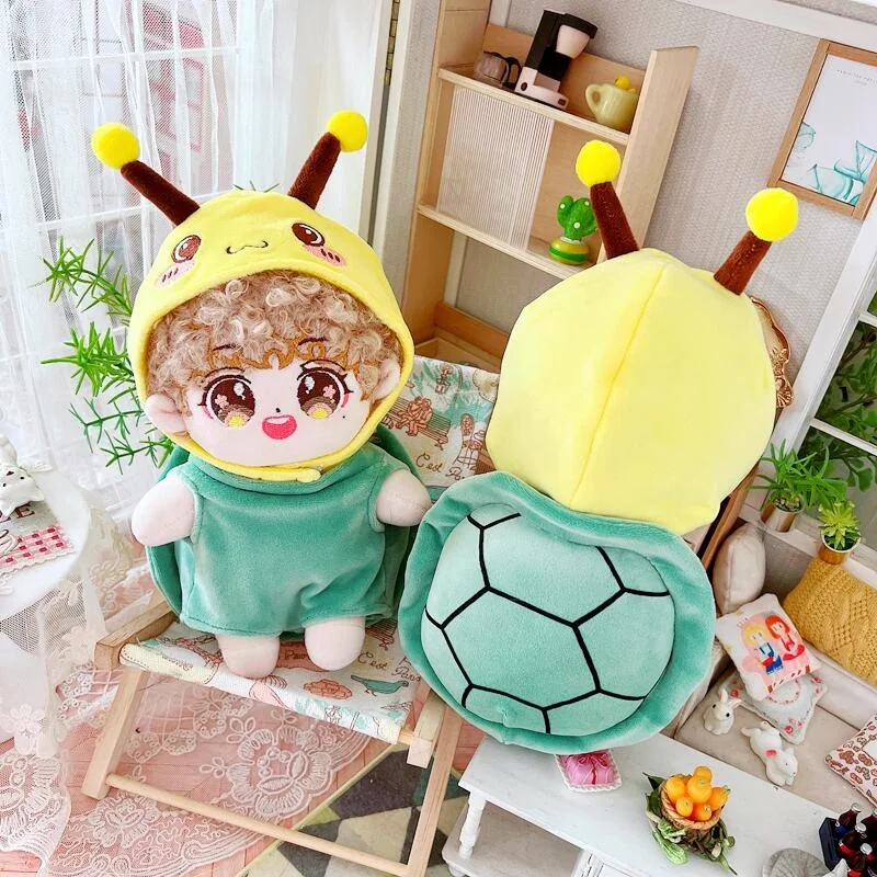 

20CM Doll Clothes Lovely Bee Hat Turtle Suit Skzoo Plush Doll Accessories Cool Stuff Kpop EXO idol Doll Fans DIY Gift