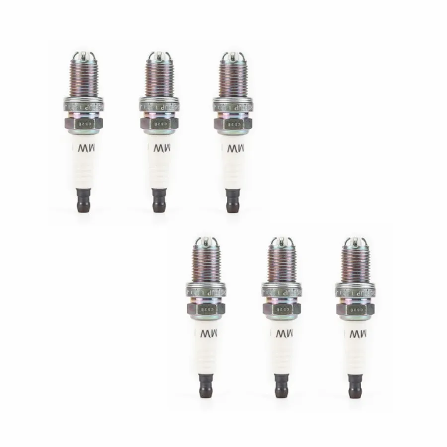 

12120037607 BKR6EQUP 6PCS Platium Car Spark Plug For BMW E46 E39 E83 E36 E63 E53 M54 M62 Z3 320 528 E38 E65 E34