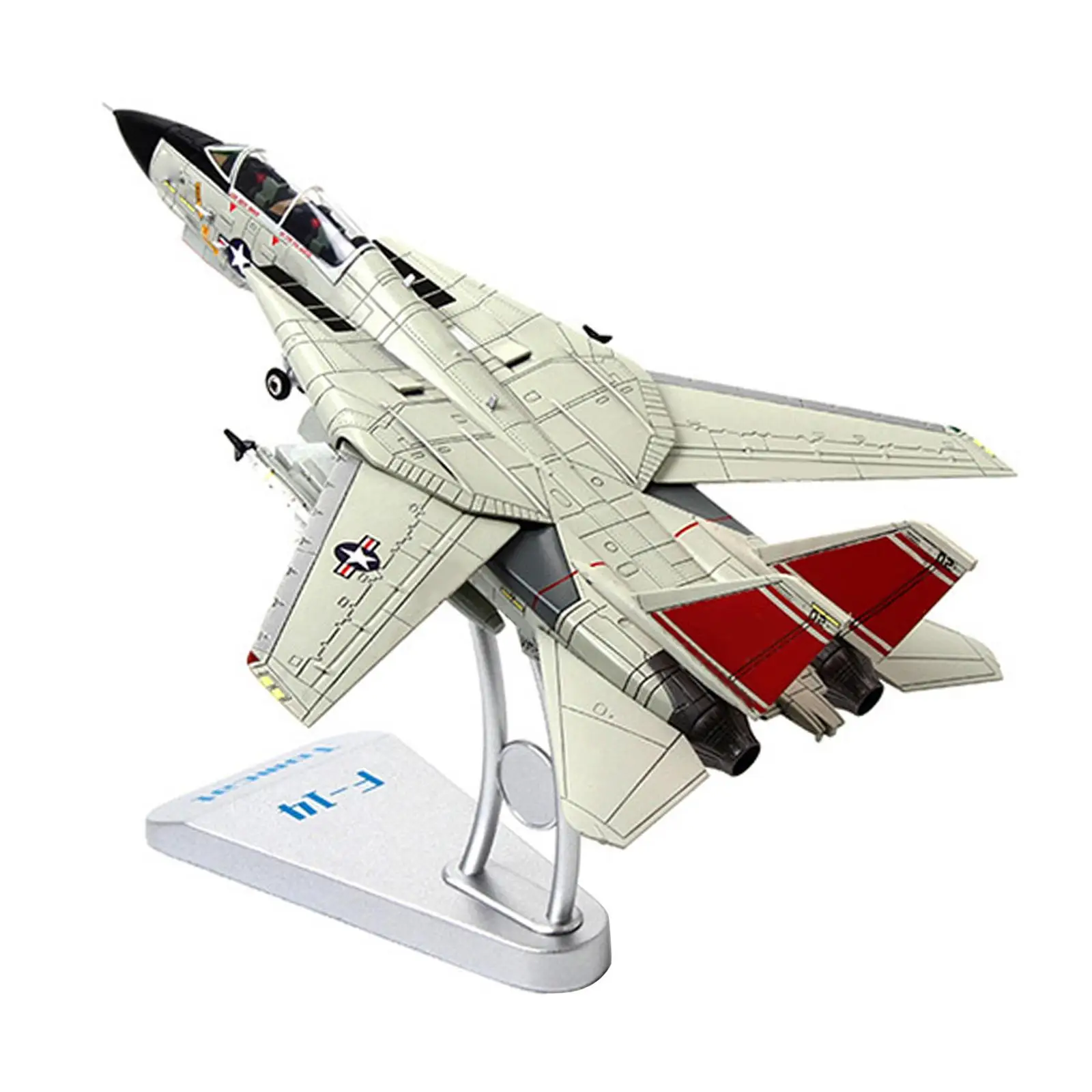 

1/72 Scale F-14A Aircraft Model Simulation Ornament Display Model Aircraft Model F-14 Model for Desktop Home Decorations Gifts