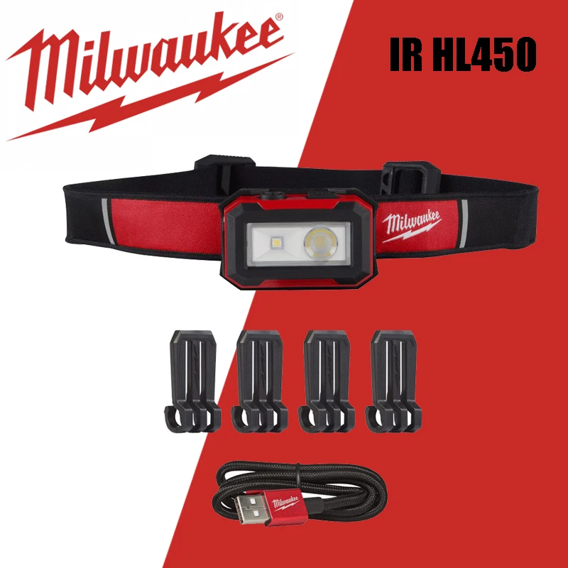 

Milwaukee IR HL450 налобный фонарь 450lm