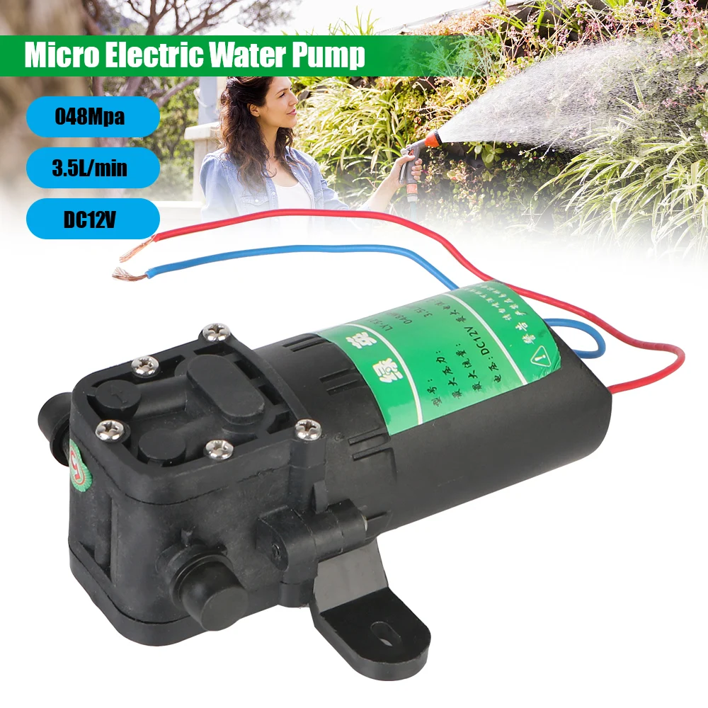 

Sprayer Accessories Water Spray Car Wash 3.5L/min DC12V Agricultural Electric Water Pump Micro High Pressure Diaphragm