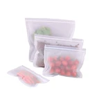 Силиконовый Пакет для хранения продуктов, многоразовый пакет для сохранения свежести фруктов и овощей, герметичный пакет для морозильной камеры, герметичный пакет с застежкой-молнией для продуктов, для кухни