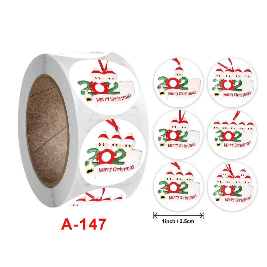 

Gift Sealing Stickers Christmas Stickers Christmas Candy Bag Sealing Sticker Christmas Gifts Box Labels DIY Decorations