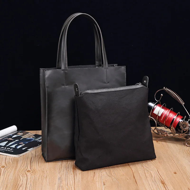 Сумка-тоут женская из экокожи в стиле ретро