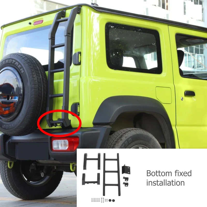 

Аксессуары для бездорожья 4x4, алюминиевая лестница для восхождения на заднюю дверь для SUZUKI Jimny JB64 JB74, расширительная лестница для багажника на крыше