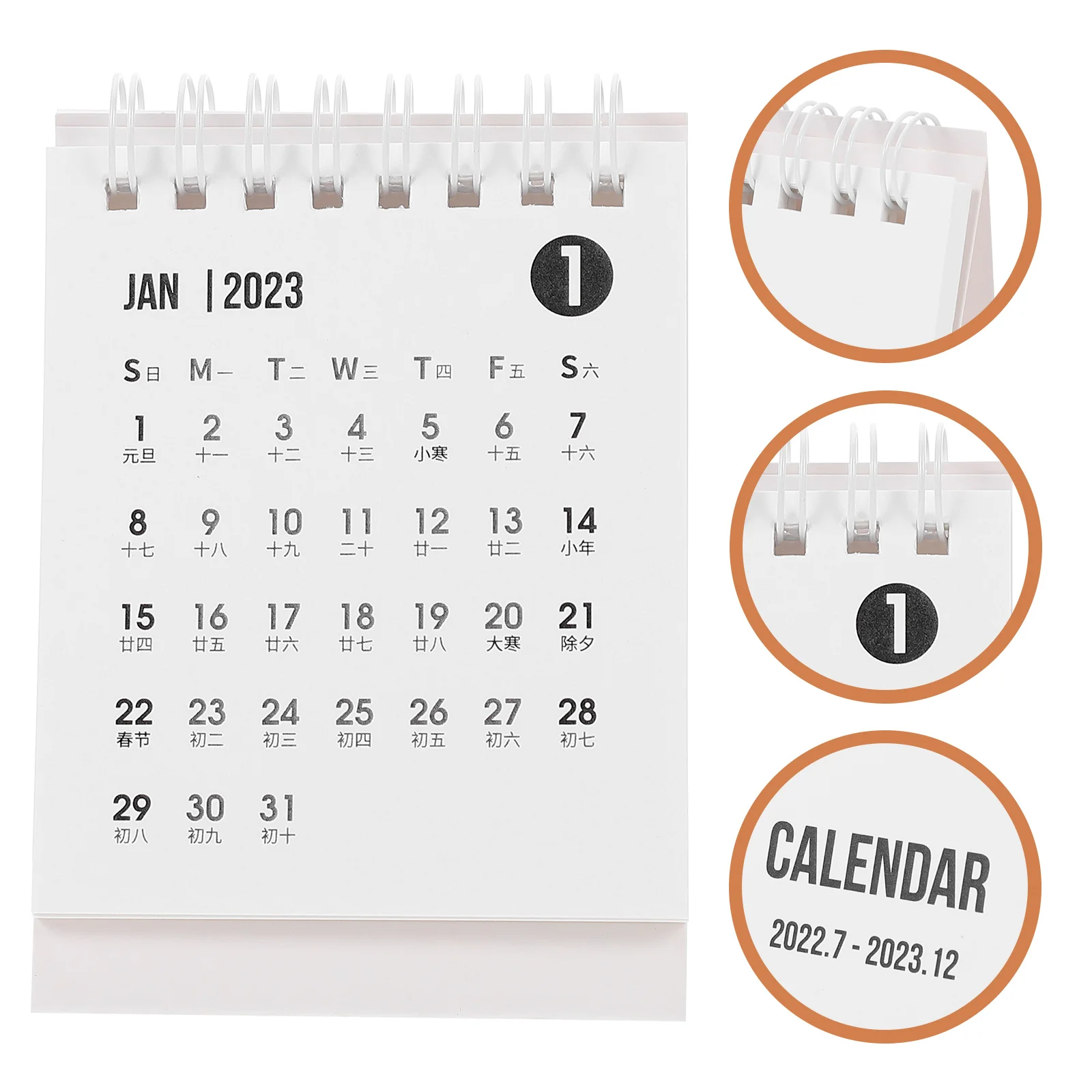 

Calendar Desk 2023 Small 2022 Mini Desktop Table Standing Year Planner Officeadorn Tiny Decorative Off Tear Daily Monthly Home