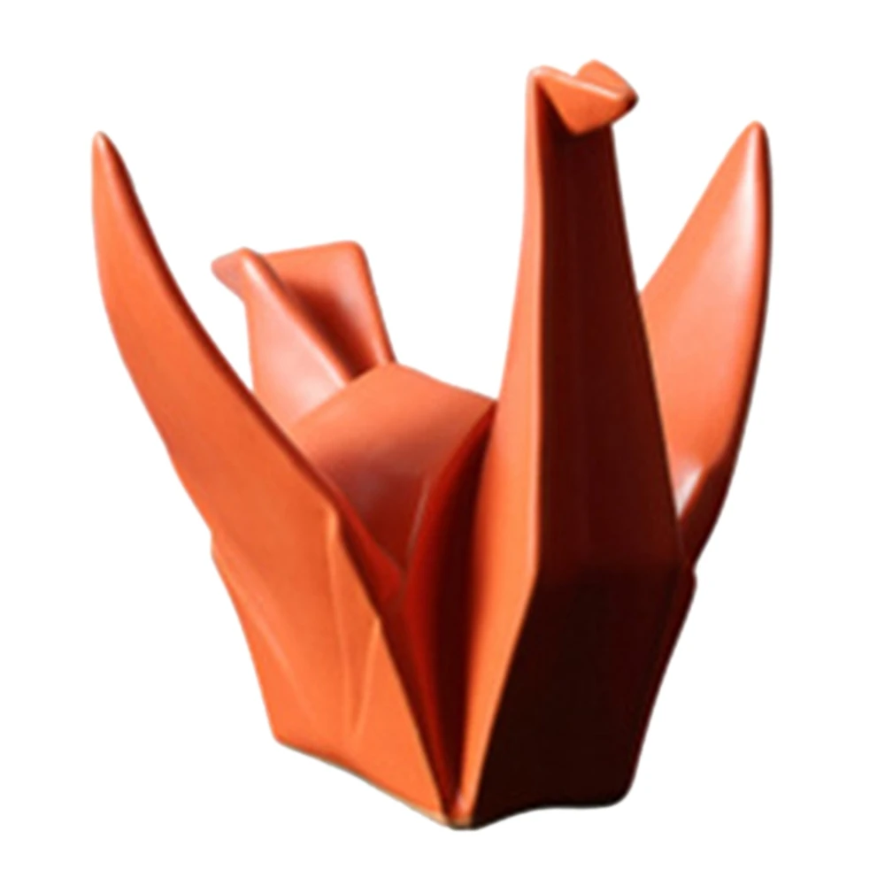 

Скандинавская креативная современная абстрактная керамическая статуя оригами фигурка животного скульптура для домашнего декора подарки ...
