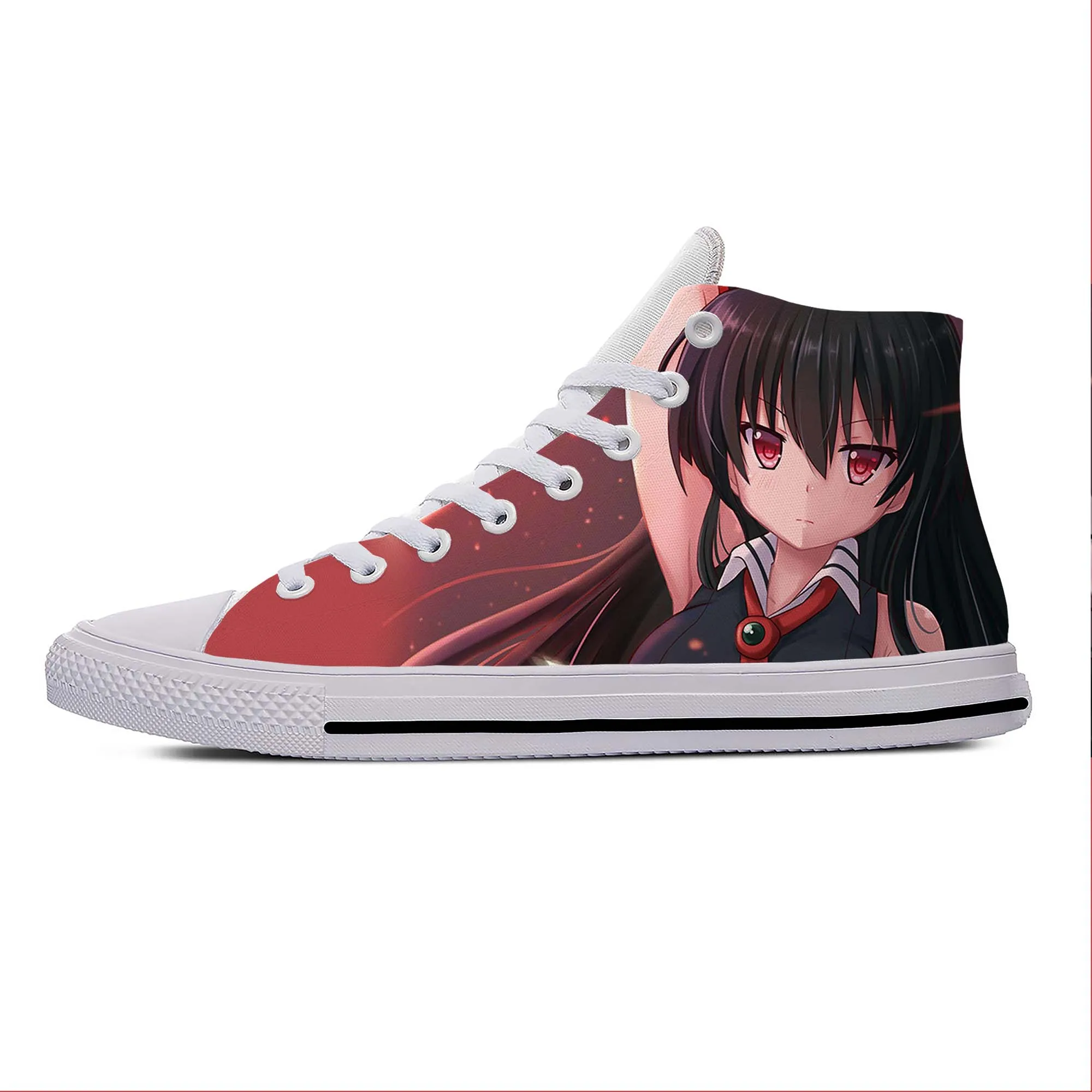 

Японские Аниме Манга Мультфильм Akame Ga Kill забавные повседневные тканевые туфли высокие Легкие дышащие кроссовки с 3D принтом для мужчин и жен...