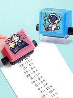 number rolling stamp addition subtraction question stamp within 100 math calculate practice roller stationery school questions