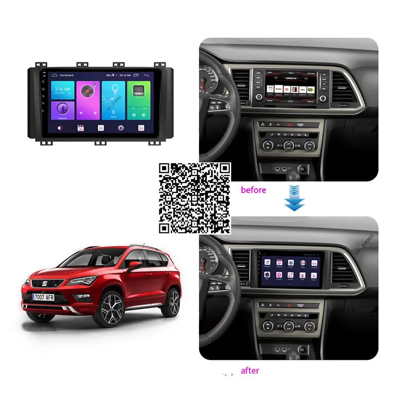 

For Seat Ateca Cupra 2016-2021 Accessories Car Radio Stereo Android Multimedia System GPS Navigation DVD Player