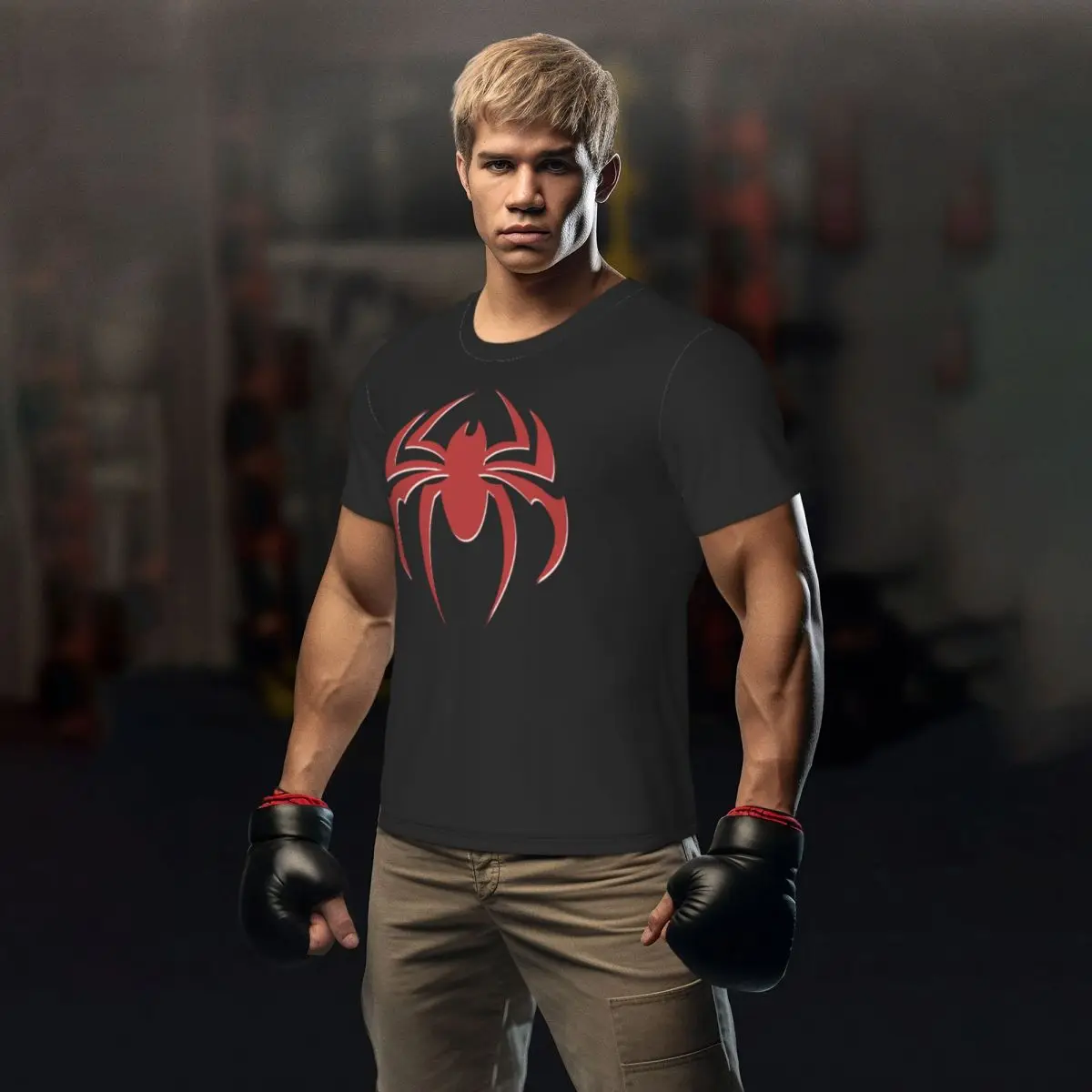 

Спортивная футболка в виде паука, летние забавные красные винтажные футболки, новинка, футболка для мужчин, дизайнерские футболки, размеры 3XL