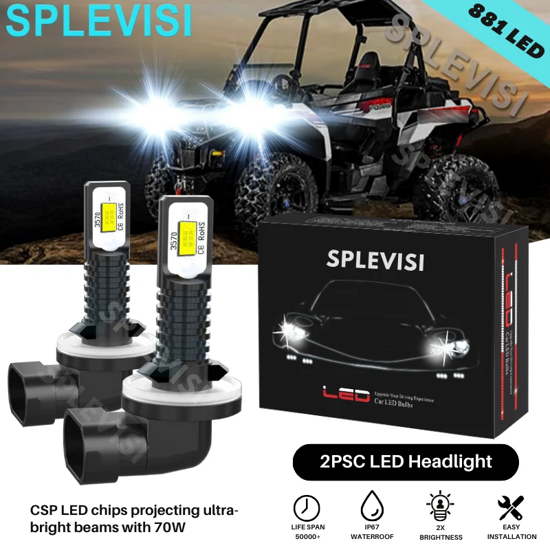 2x фонарь для замены параметров яркости 6000 лм 400 K, Белый Ксенон Для Polaris Utility Ranger 4x4 2010 2x фонарь для замены параметров яркости 6000 лм 400 K, Белый Ксенон Для Polaris Utility Ranger 4x4 2010