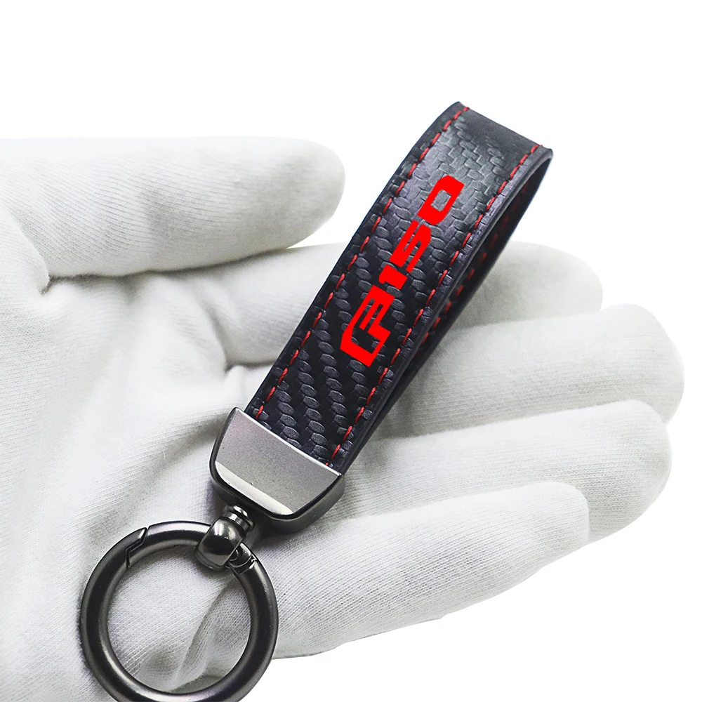 for ford f150 f-150 raptor svt Pickup car Key chain Rings carbon fiber keychain Car Accessories images - 6