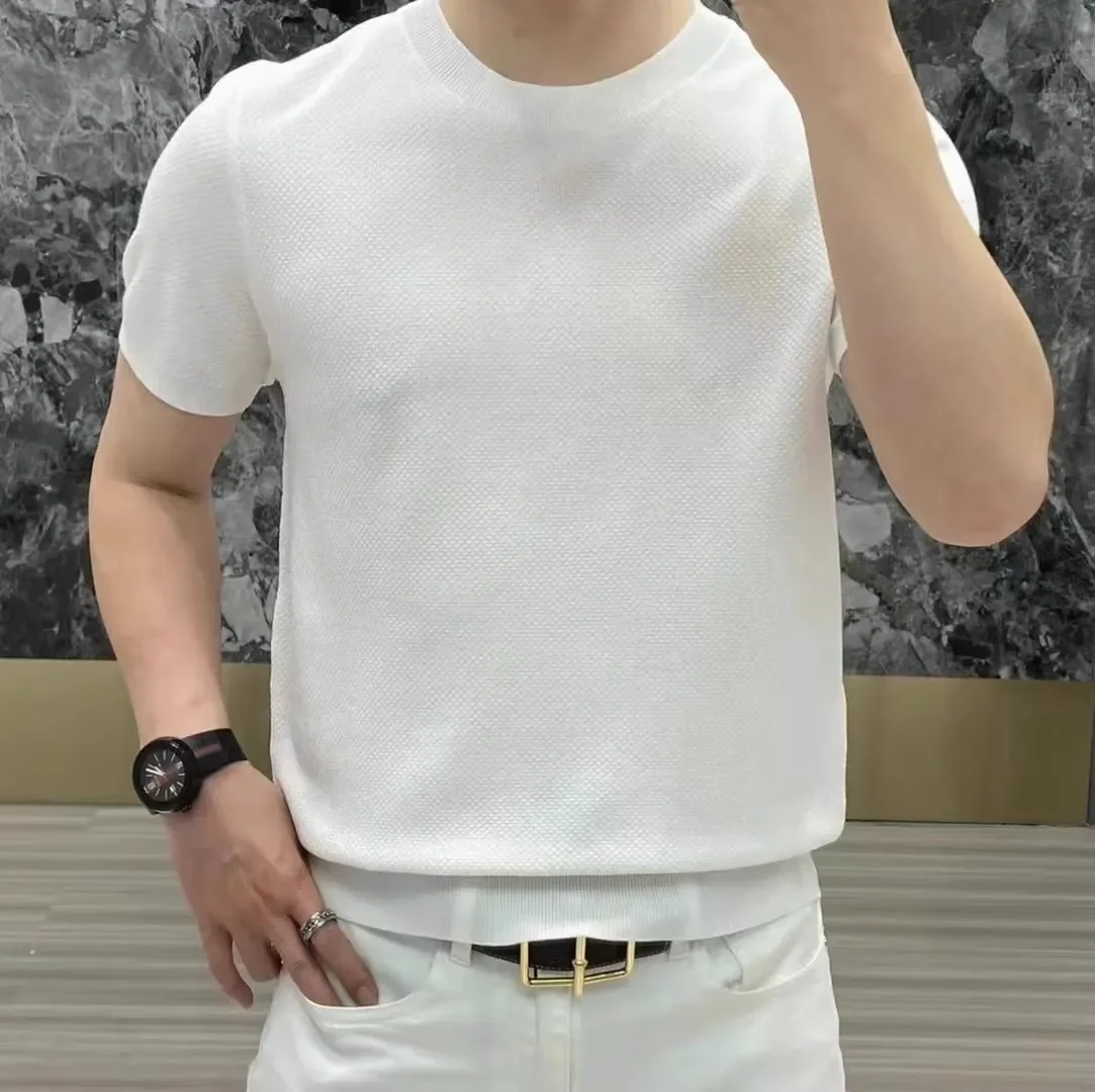 Топ Мужской сетчатый Быстросохнущий из вискозы тонкая дышащая приталенная