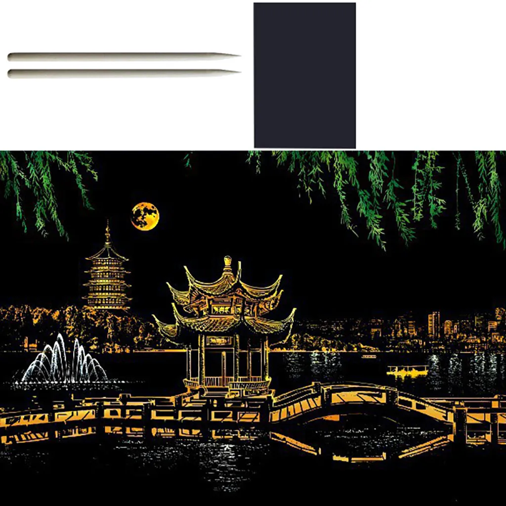 

Картины для подростков с царапинами цветные карты с царапинами золотые Волшебные взрослые художественное образование