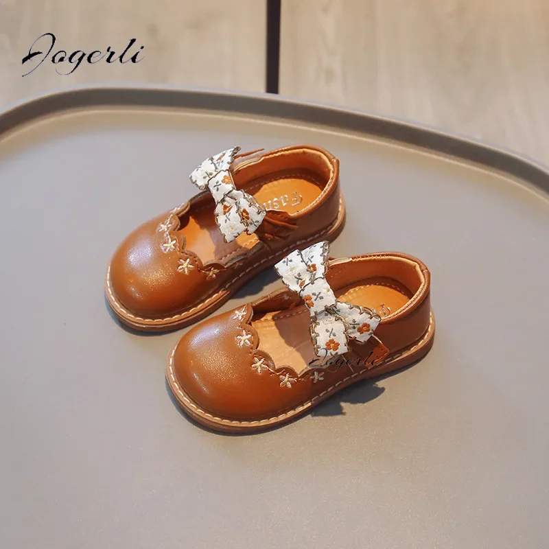 Туфли для девочек на мягкой подошве Нескользящие из ПУ кожи