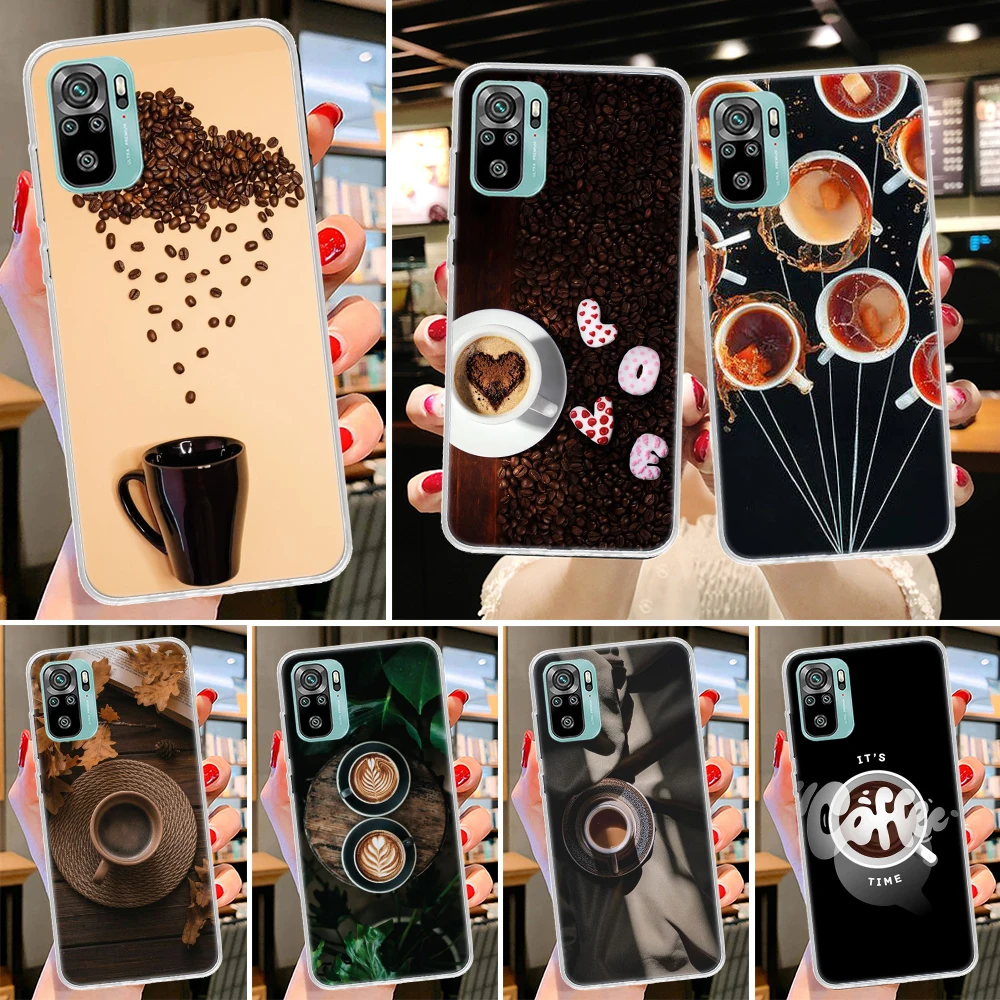Coffee Wine Cup Phone Case for Xiaomi Redmi 10 10A 10C 9 9A 9C 9T 8 8A 7 7A 6 6A 6 Pro 10X S2 K20 K30 K40 Cover Fundas