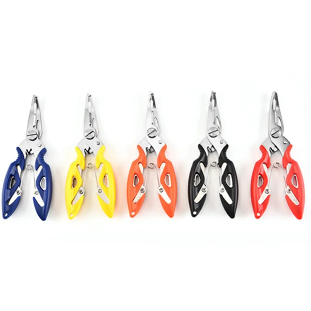 

Curved Nose Fishing Pliers Multi-functional Pliers Fishing Clipper Fish Controller Fishing Line Cutter Hook Tying Pliers